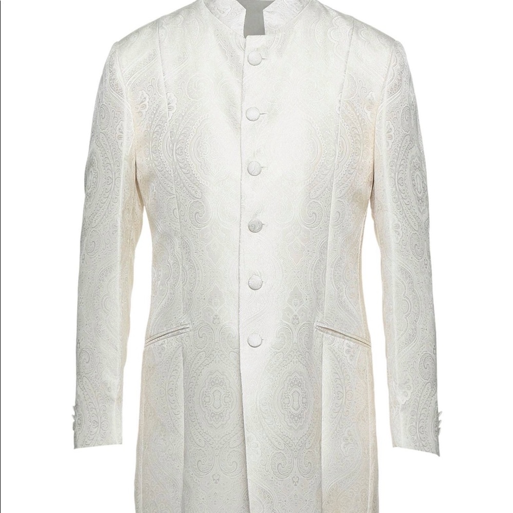 COPY - LUBIAM Men's banded collar coat, size EU48R